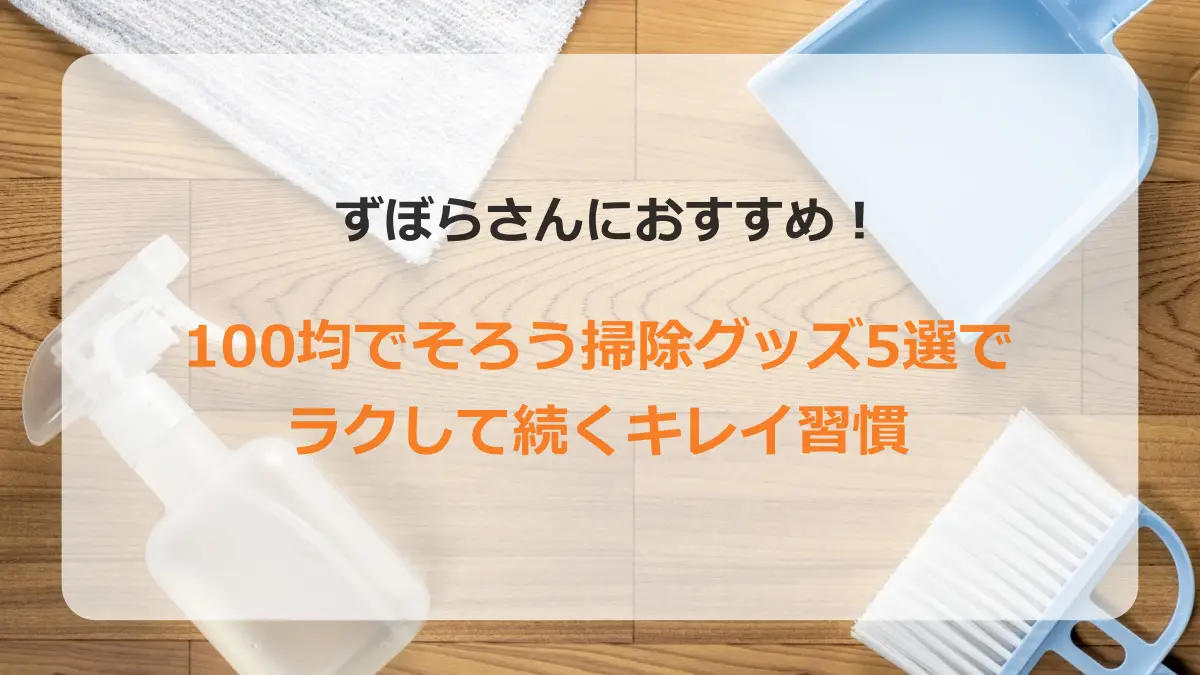 100均でらくに掃除