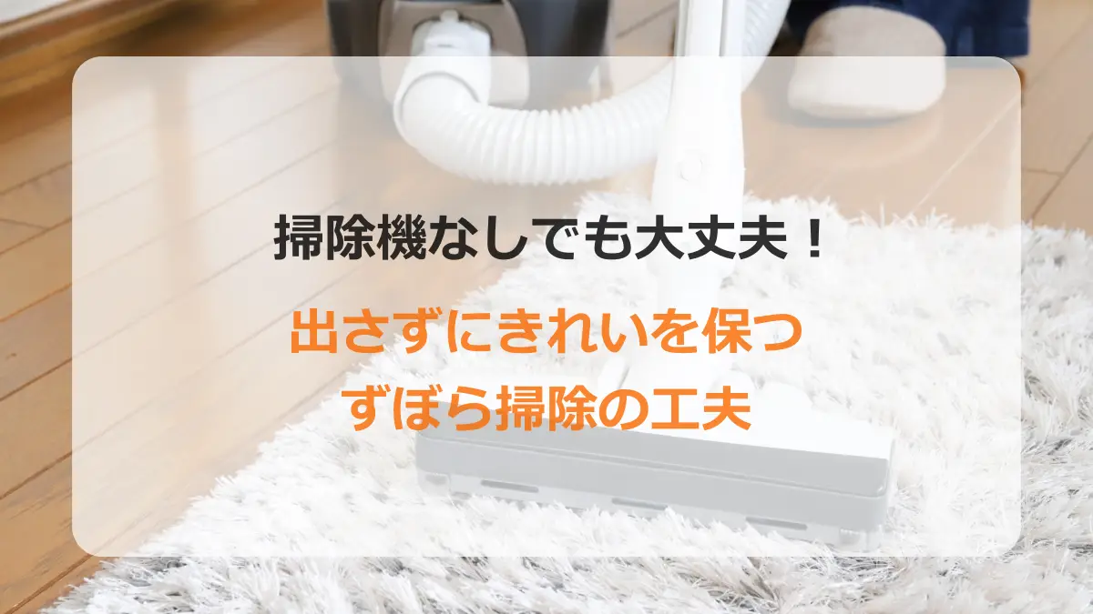 掃除機なしでも大丈夫
